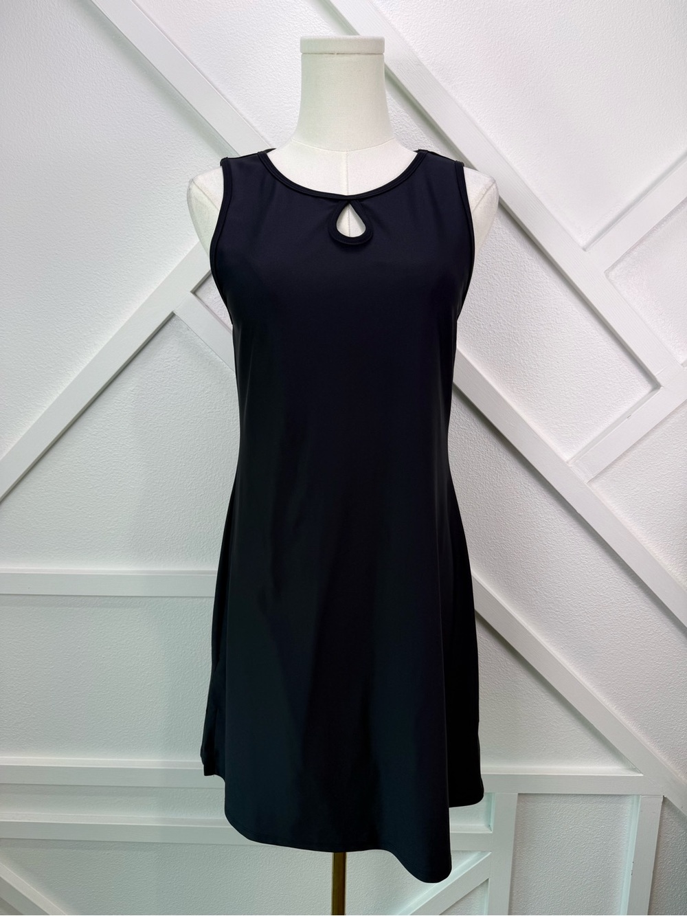 Nuu Muu Classic Keyhole Original Exercise Dress Black Size Medium